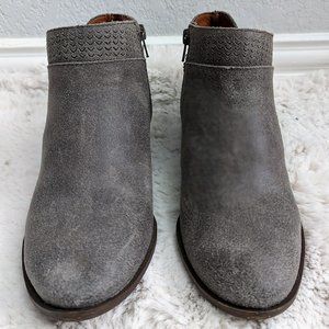 Lucky Brand Brintley Suede Ankle Booties